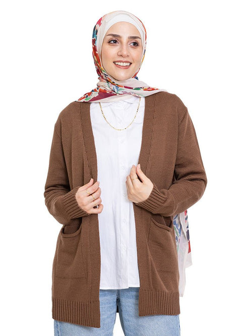 Wood Basic Pocket Cardigan - Khotwh